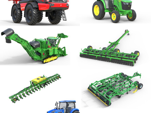 Coleta de ve&iacute;culos agr&iacute;colas v5 Modelo 3D