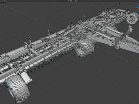 Cultivo Agr&iacute;cola Modelo 3D