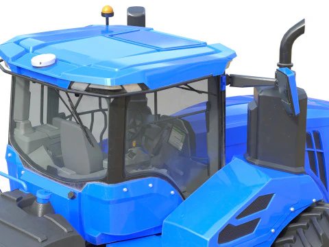 Trattore agricolo a ruote Modello 3D