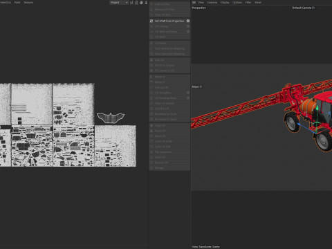 Cultivo com rodas de trator agr&iacute;cola Modelo 3D