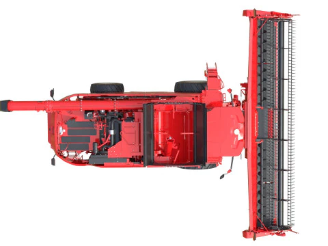 Combine Grain Harvester 3D Model