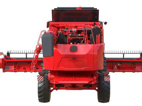 Combine Grain Harvester 3D Model