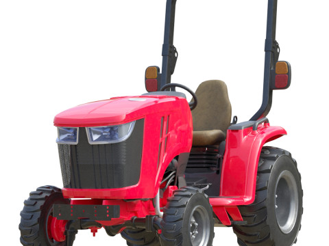 Traktor Utilitas Ringkas Model 3D