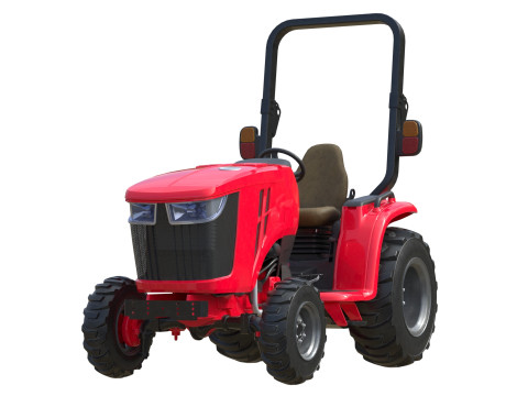 Traktor Utilitas Ringkas Model 3D