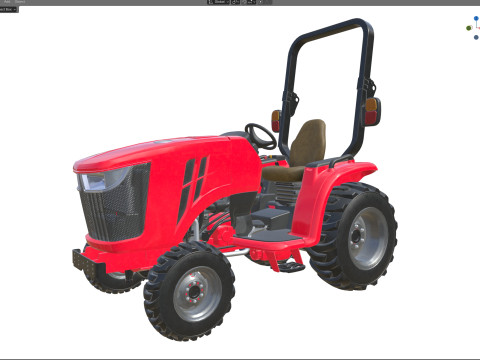 Traktor Utilitas Ringkas Model 3D