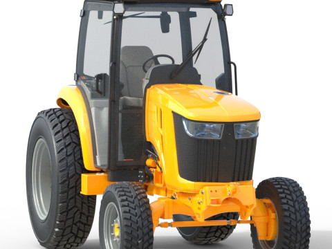 Traktor Utilitas Ringkas Model 3D