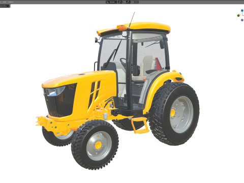 Traktor Utilitas Ringkas Model 3D