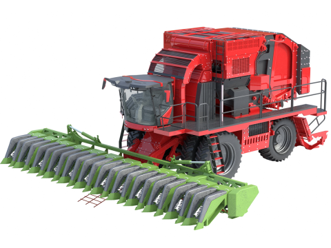 Pemanen Pemetik Kapas Model 3D