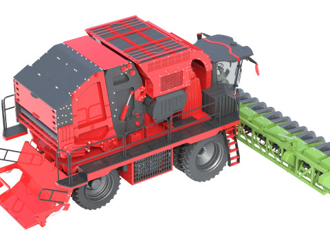 Raccoglitrice di cotone Modello 3D