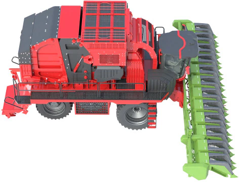 Cotton Picker Harvester 3D Model