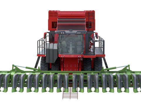 Cotton Picker Harvester 3D Model