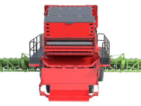 Cotton Picker Harvester 3D Model