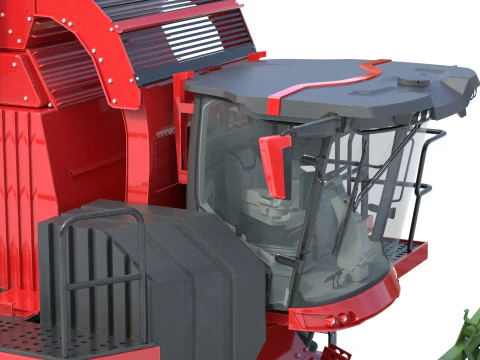 Cotton Picker Harvester 3D Model