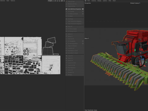 Raccoglitrice di cotone Modello 3D