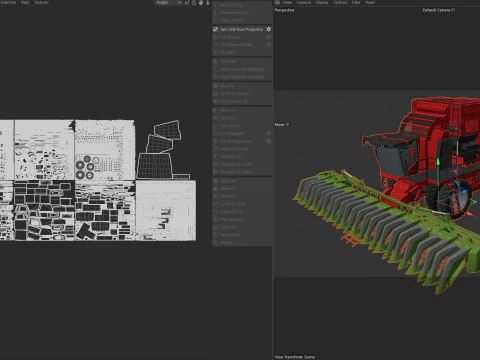 Cotton Picker Harvester 3D Model