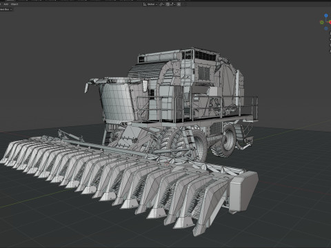 Raccoglitrice di cotone Modello 3D