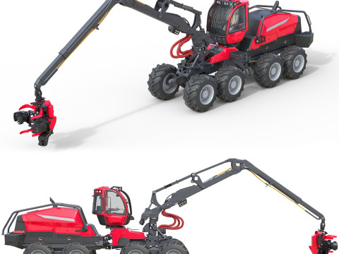 Pemanen Beroda Kehutanan Model 3D