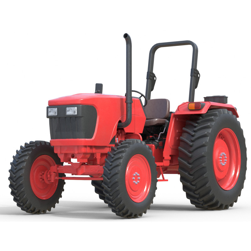 一般的な農業用トラクター 3Dモデル .c4d .max .obj .3ds .fbx .stl .blend 