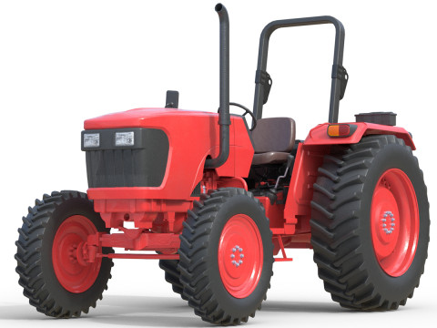 Traktor Pertanian Generik Model 3D