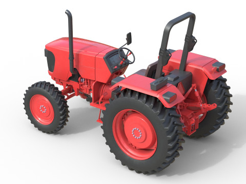 一般的な農業用トラクター 3Dモデル