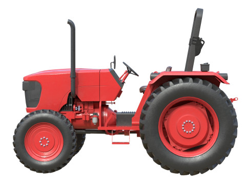 一般的な農業用トラクター 3Dモデル