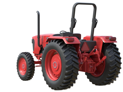 一般的な農業用トラクター 3Dモデル