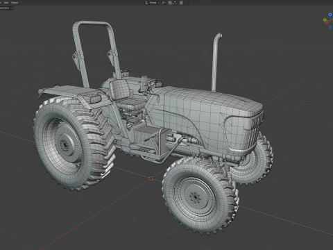 Jenerik &Ccedil;iftlik Trakt&ouml;r&uuml; 3D Model