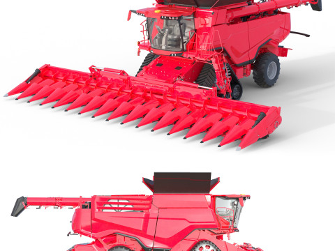 Pemanen Gabungan Gandum Model 3D