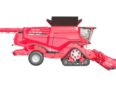 Mietitrebbiatrice per cereali Modello 3D