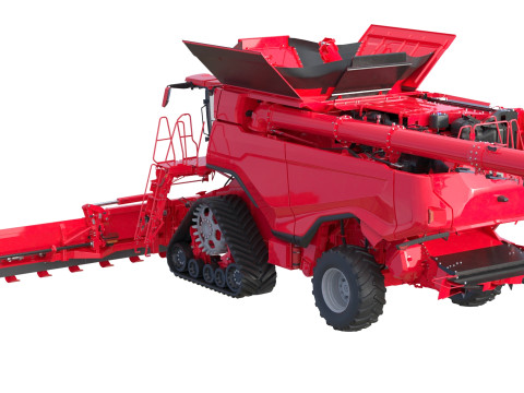 Colheitadeira de gr&atilde;os Modelo 3D