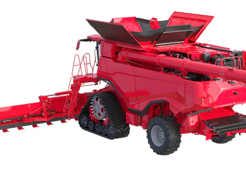 Mietitrebbiatrice per cereali Modello 3D