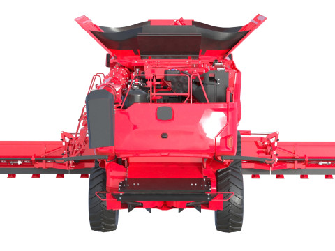 Colheitadeira de gr&atilde;os Modelo 3D