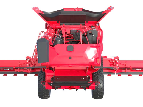 Mietitrebbiatrice per cereali Modello 3D