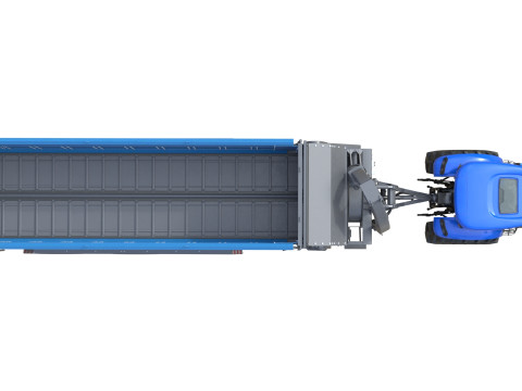 Trattore e rimorchio ribaltabile New Holland WorkMaster Modello 3D