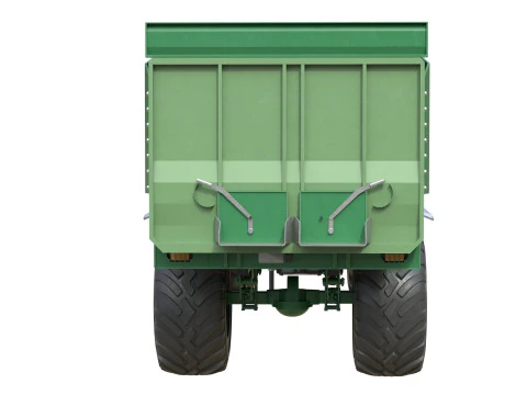 Trattore New Holland WorkMaster e rimorchio ribaltabile Modello 3D