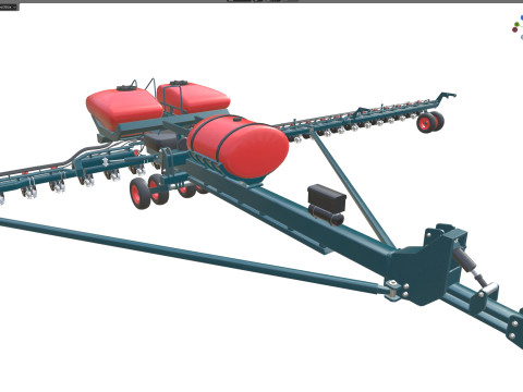 Jardini&egrave;re en rang&eacute;e Modèle 3D