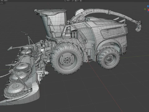 Self Propelled Forage Harvesters 3D Model