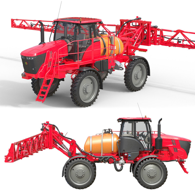 自走式噴霧器 3Dモデル .c4d .max .obj .3ds .fbx .stl .blend 