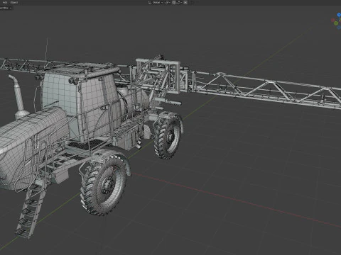 Pulverizador autopropelido Modelo 3D
