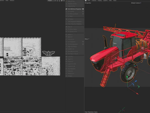 Pulverizador autopropelido Modelo 3D
