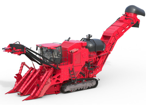 Suikerrietoogstmachine 3D Model