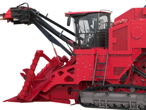 Sugar Cane Harvester 3D Model