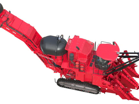 Sugar Cane Harvester 3D Model
