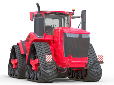 Raupenschlepper f&uuml;r die Landwirtschaft 3D Modell