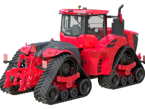 Raupenschlepper f&uuml;r die Landwirtschaft 3D Modell