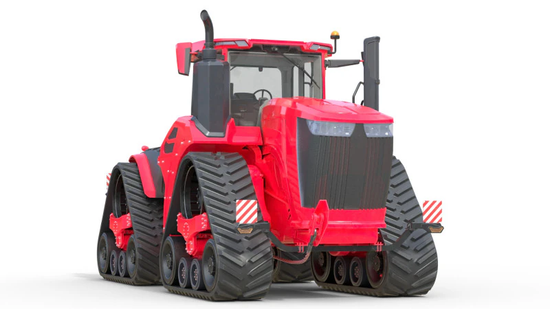 Tracteur agricole à chenilles Modèle 3D .c4d .max .obj .3ds .fbx .stl .blend