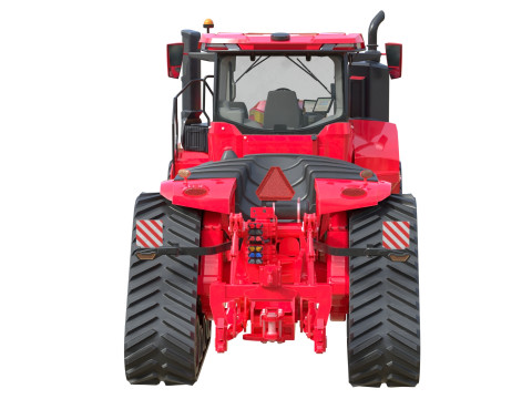 Tracked Agricultural Tractor 3D Model