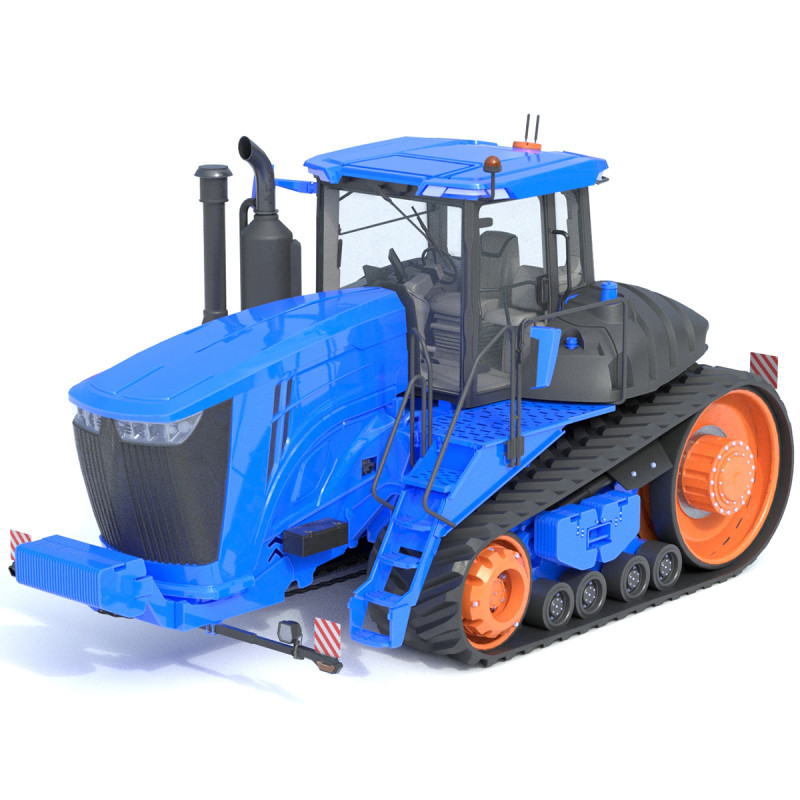 Tractor de orugas Modelo 3D .c4d .max .obj .3ds .fbx .stl .blend 