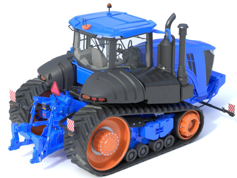 Tractor de orugas Modelo 3D