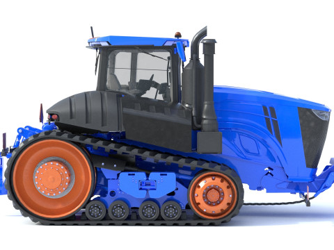 Tractor de orugas Modelo 3D